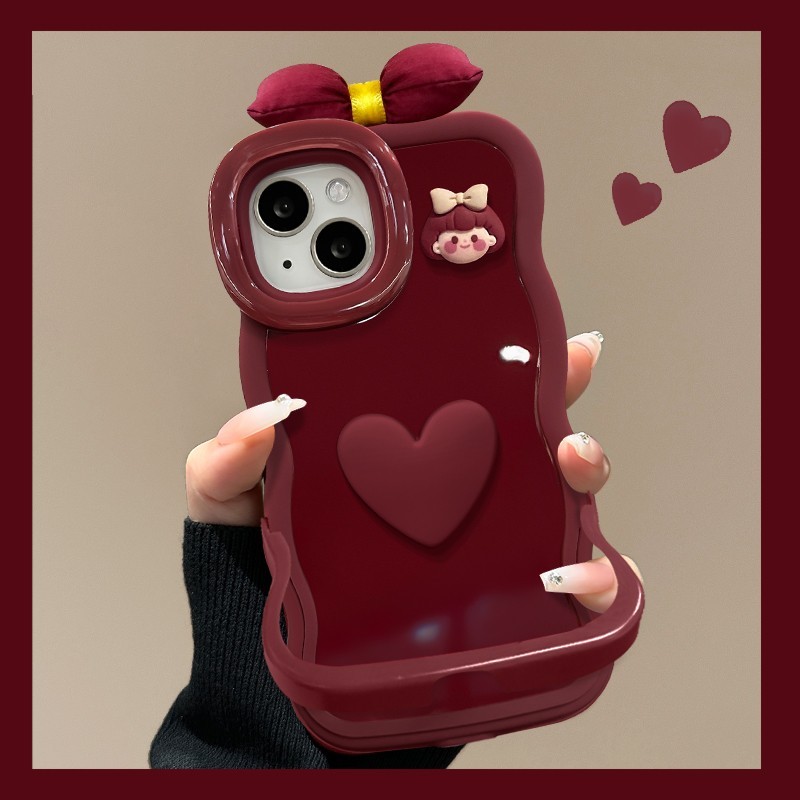 สไตล์ใหม่ 11 โบว์สามมิติ xr Love Girl 12 Bench วงเล็บคู่ 13 เหมาะสําหรับ Apple 17promax เคสโทรศัพท์ 15 การ์ตูน 14 น่ารัก iPhone16 เคสกันกระแทก