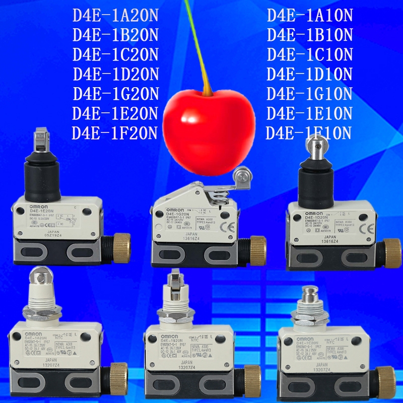 สวิตช์จํากัด Omron D4E-1A20N 1B20N 1C20N 1D20N 1E20N 1G20N D4E-1A10N 1C10N 1D10N 1D10N 1G10N 1G10N 1