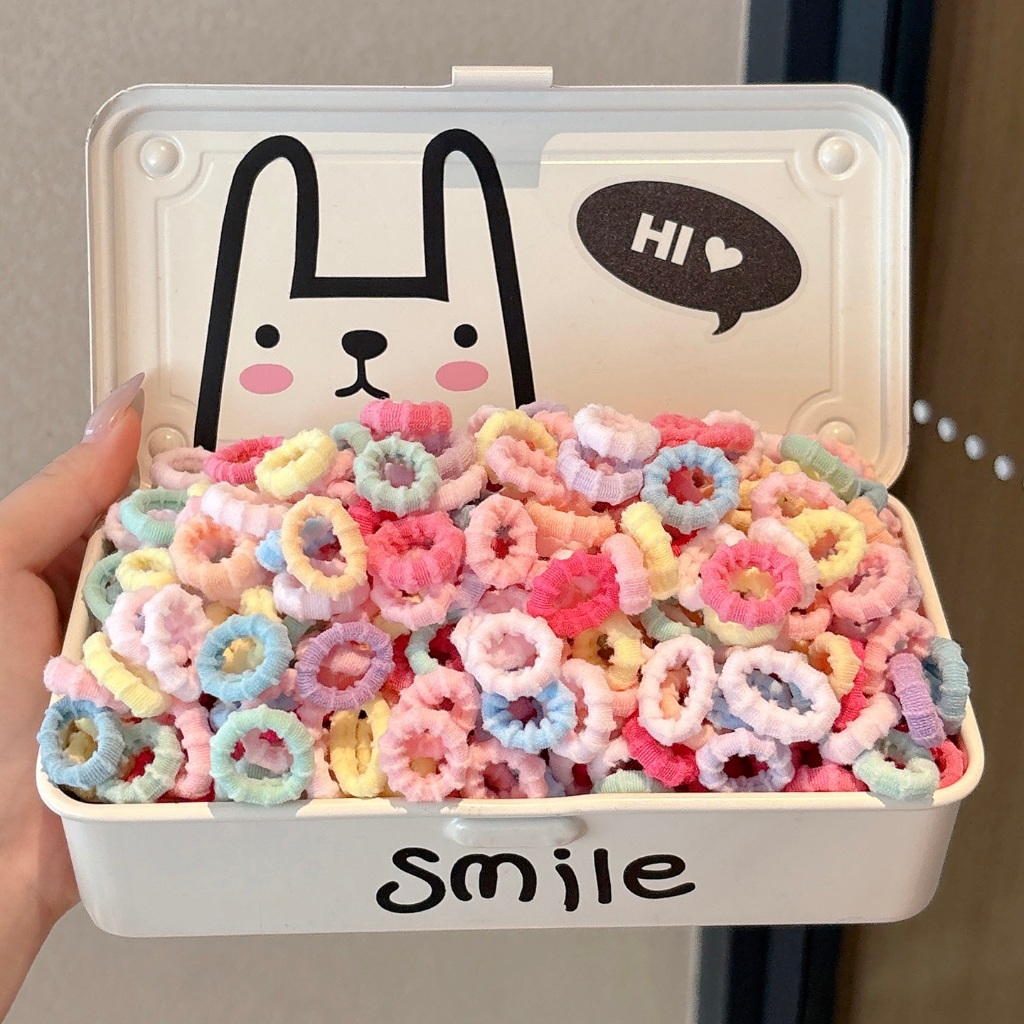 สียางกันลื่นสำหรับผม แฟชั่นสำหรับเด็ก 100 ชิ้น