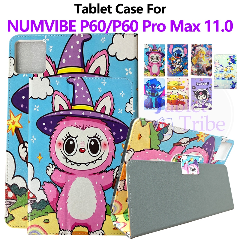 Kulomi Stitch รูปแบบปลอกสําหรับ NUMEVIBE P60 P60 Pro Max 11.0 นิ้ว P60J ไฟแช็กทินเนอร์ PU หนังขาตั้ง