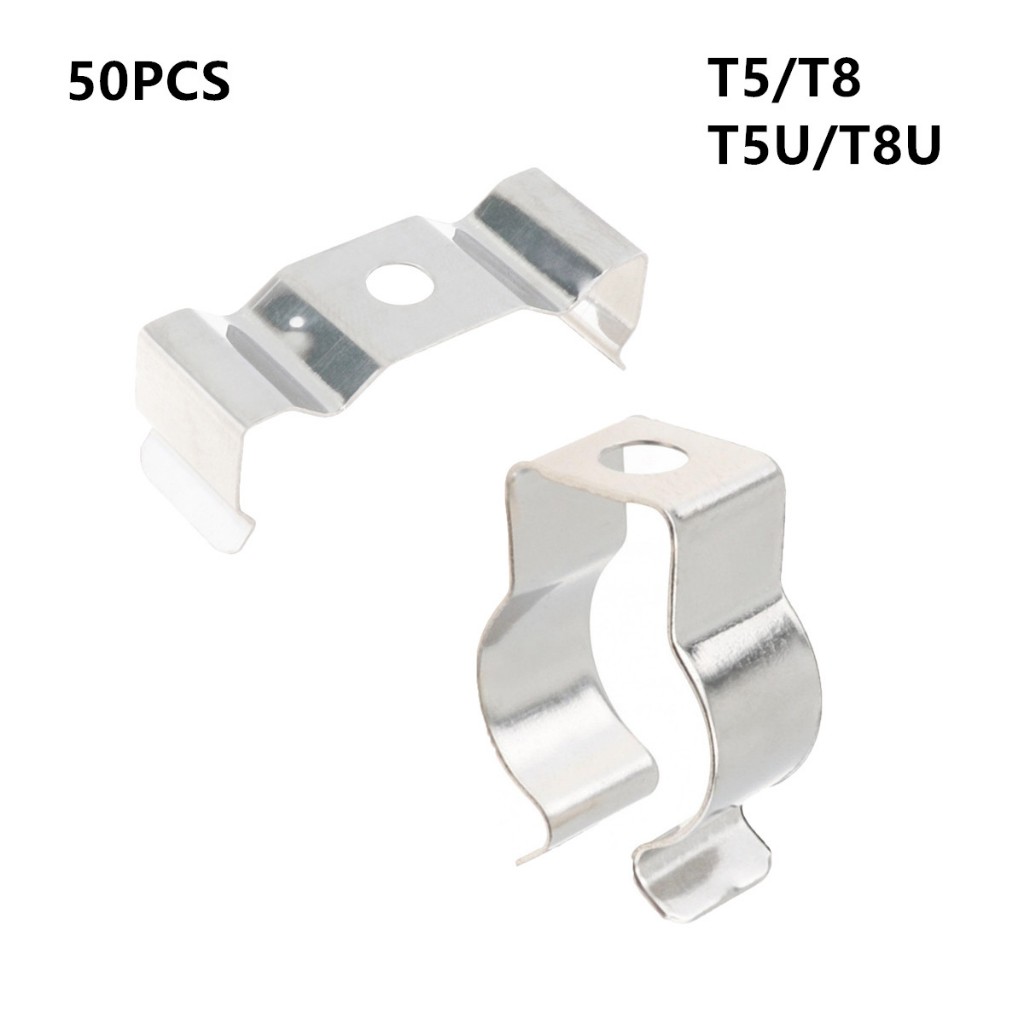 50ชิ้น ที5/ที8 คลิปผู้ถือยึดสําหรับโคมไฟซ็อกเก็ต/โคมไฟเพดาน/โคมไฟติดตั้ง