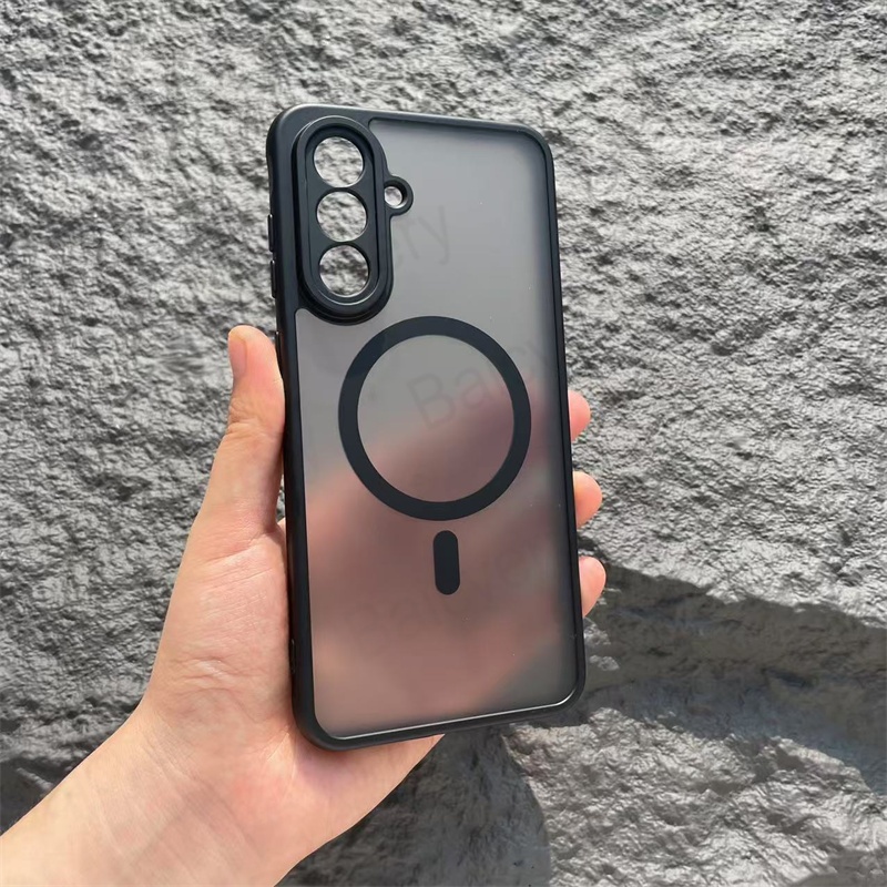 SAMSUNG สําหรับSamsung Galaxy A17 A16 A15 A14 A13 A12 A01 A04 A04E A05 A05S A06 5G 4G A07 A55 A56 A35 A36 Hardปลอกพร้อมสติกเกอร์ไร้สาย