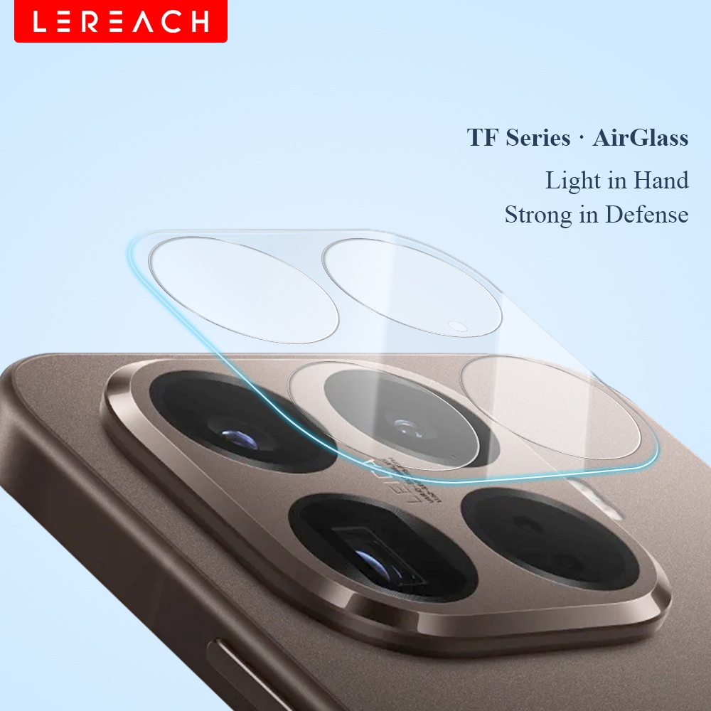 Lereach ตัวป้องกันเลนส์กล้องสําหรับ Xiaomi 15T Pro / 15T, กระจกนิรภัย 0.3 มม. บางเฉียบ, ฟิล์มป้องกันการตกกระแทก HD
