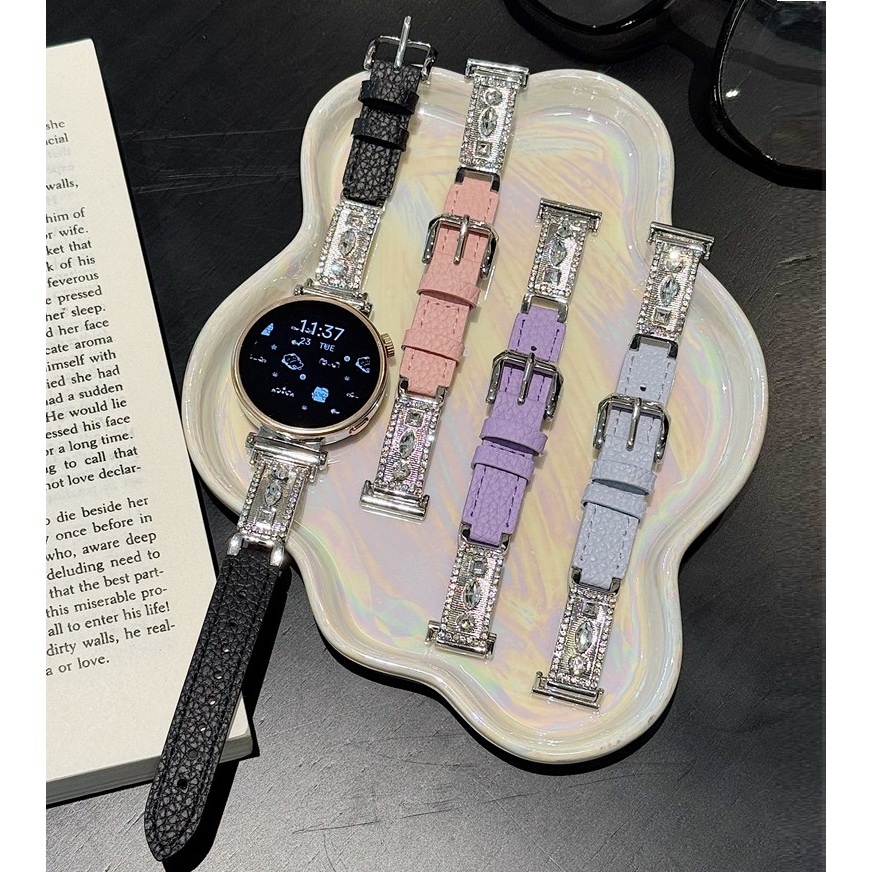 สายหนังสําหรับ Huawei Watch GT 6 Pro สาย Huawei Watch GT 6 สาย Huawei Watch GT 5 สาย Huawei Watch GT