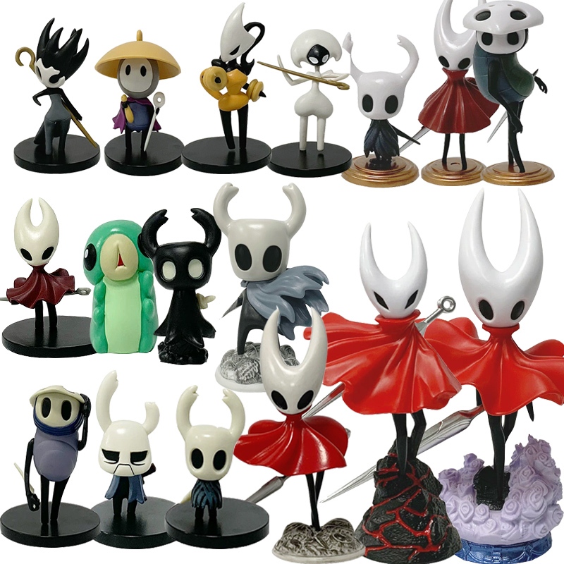 Hollow Knight Silksong ตัวเลขชุด Sherma Lace Knight Hornet Grub Zote Quirrel ตุ๊กตาของเล่นเด็กของขวั
