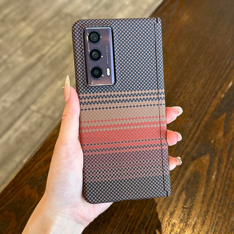 MagicV2 ปลอกสําหรับ Honor Magic V2 Magic VS2 Magic V3 Magic V5 แกนคู่บานพับสติกเกอร์น้ําGradient FiberรูปแบบPC Hardโทรศัพท์มือถือฝาครอบ – โปรปัง