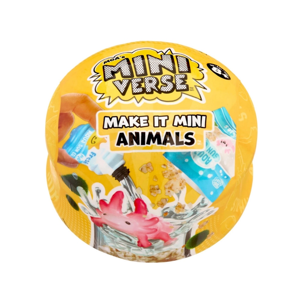MGAs Miniverse-Make It Mini Animals, ของสะสมขนาดเล็ก, สุ่มวันสุ่ม, โมเดลจิ๋ว, DIY, งานฝีมือ, เกมเรซิ