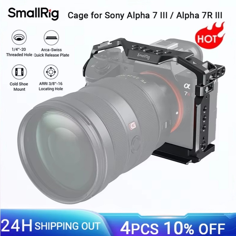 SmallRig A7RIII / A7M3 กล้องสําหรับ Sony A7RIII /A7III/A7M3 กล้อง (ILCE-7RM3 / A7R Mark III), w/รองเ