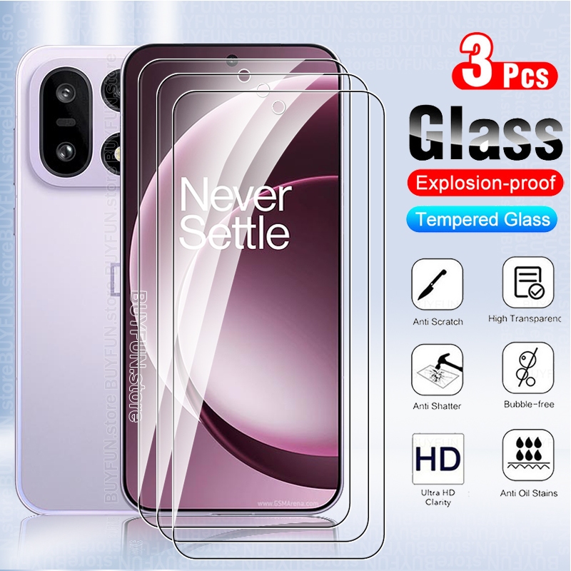3PCS HD Film Tempered Glass 9H Explosion-proof Screen Protector For OnePlus 15 5G 6.78" Ace 3V Nord 