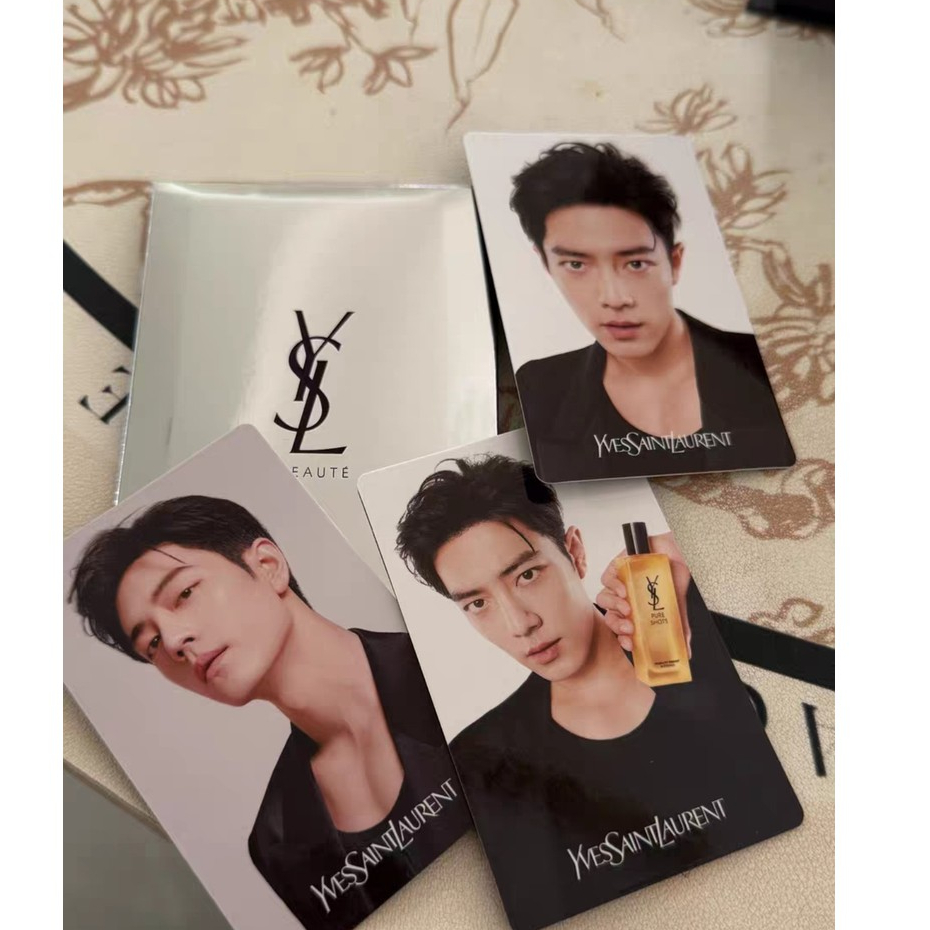 Xiao Zhan การ์ดรูปถ่ายเซียวจ้าน x YSL