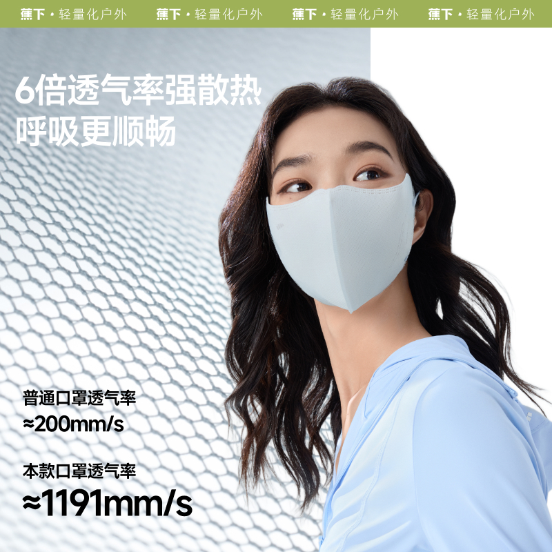 Beneunder كمامة يومية للحماية من الشمس UV339 — صورة 4