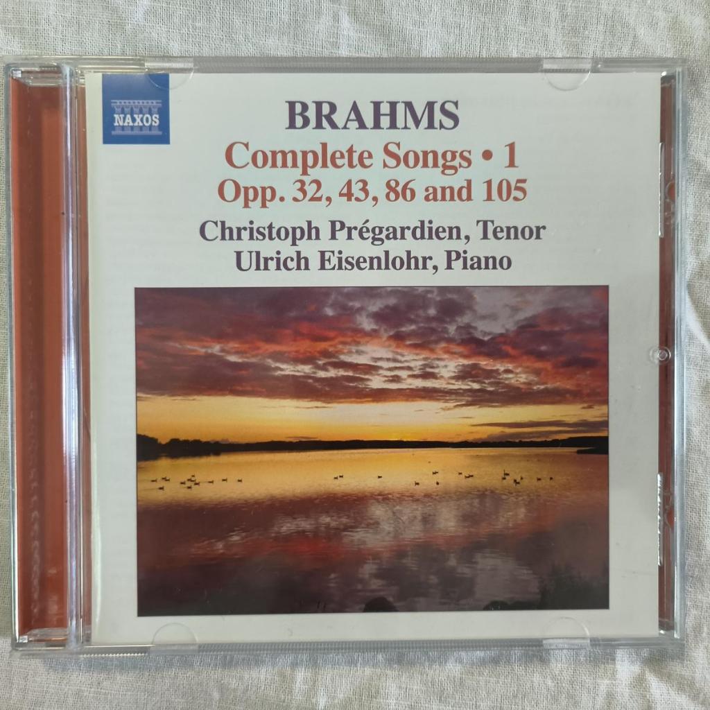 Brahms*, Christoph Pregardien, Ulrich Eisenlohr – Complete Songs • ซีดี Naxos 1 แผ่น