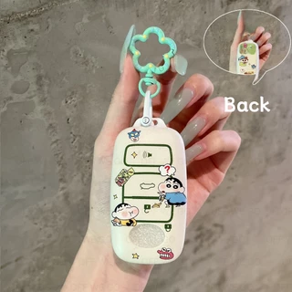 OFF WE GO Toyota Yaris Cross Ativ 2022-2025/Avanza/Raize/Veloz Key Cover - พิมพ์ TPU เครยอนชินจัง, Perfect Fit