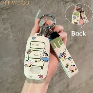 OFF WE GO Toyota Yaris Cross Ativ 2022-2025/Avanza/Raize/Veloz Key Cover - พิมพ์ TPU เครยอนชินจัง, Perfect Fit