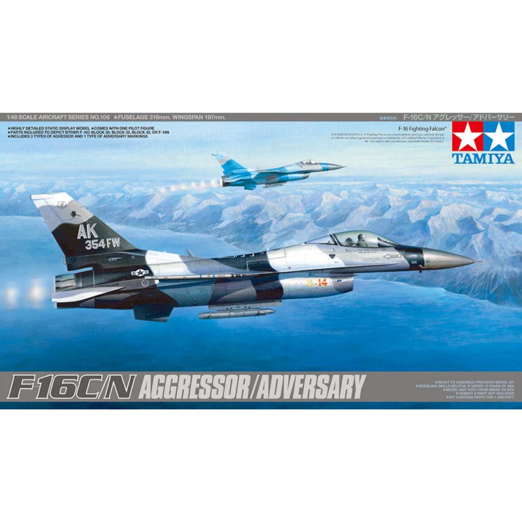 Tamiya 61106 1/48 Scale รุ่น USAF F-16C/N Aggressor/Adversary Fighting Falcon