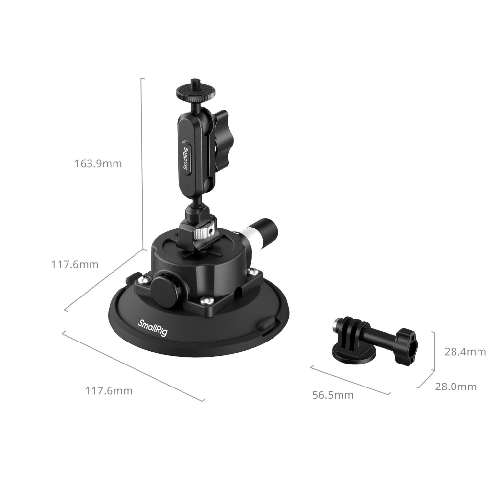 SmallRig 4.5" รองรับถ้วยดูด /6" รูปที่ 3