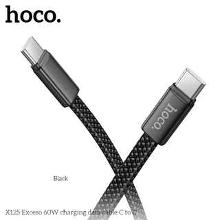 hoco. X125 สายชาร์จไนล่อนเร็ว 60W รองรับ PD ชาร์จเร็ว เข้ากันได้ TypeC/Li รับประกัน 1 ปี