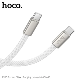 hoco. X125 สายชาร์จไนล่อนเร็ว 60W รองรับ PD ชาร์จเร็ว เข้ากันได้ TypeC/Li รับประกัน 1 ปี