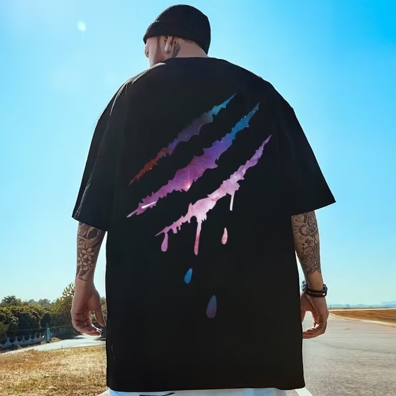 【M-8XL】เสื้อยืดแขนสั้น พิมพ์ลายตัวอักษร ทรงหลวม สไตล์เกาหลี ฮิปฮอป ฤดูร้อน สําหรับผู้ชาย ผู้หญิง ทุกเพศ