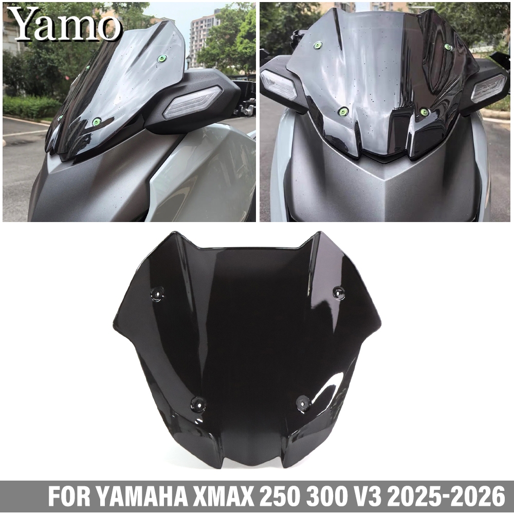 สําหรับ YAMAHA XMAX 300 250 V3 2025-2026 กระจก XMAX V3 กระจกสั้นบังแดด fairing อุปกรณ์เสริม