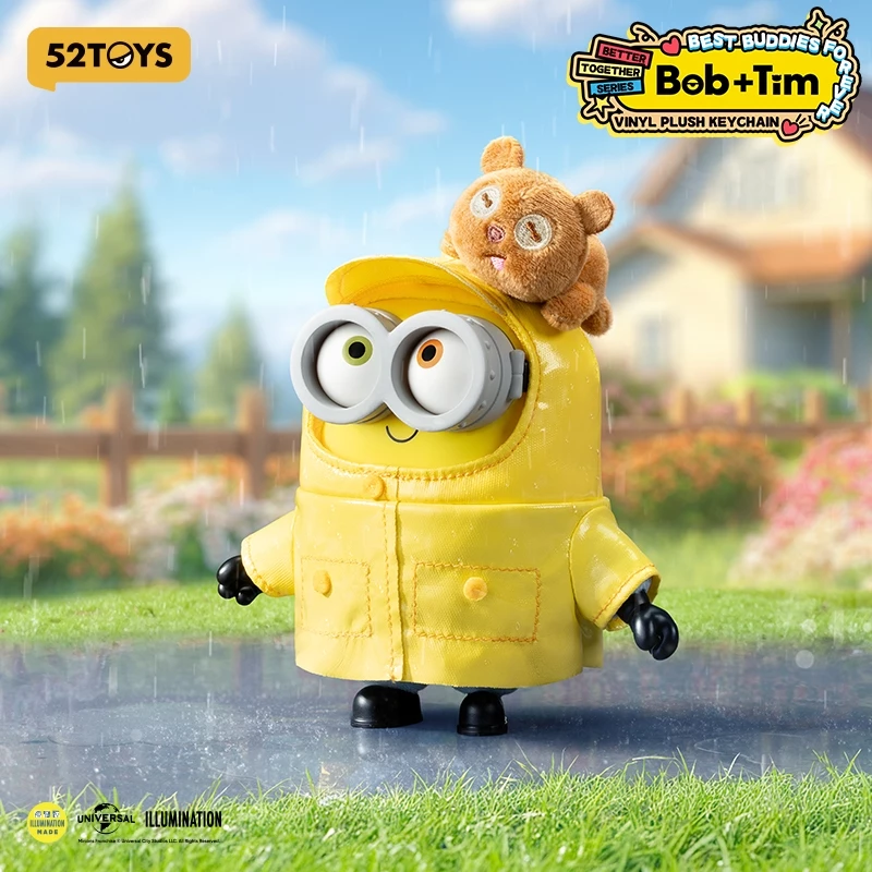 52TOYS Minions Bob & Tim – Buddies Forever Series Vinyl Plush Keychain Blind Box Figure Toy thumbnail 6
