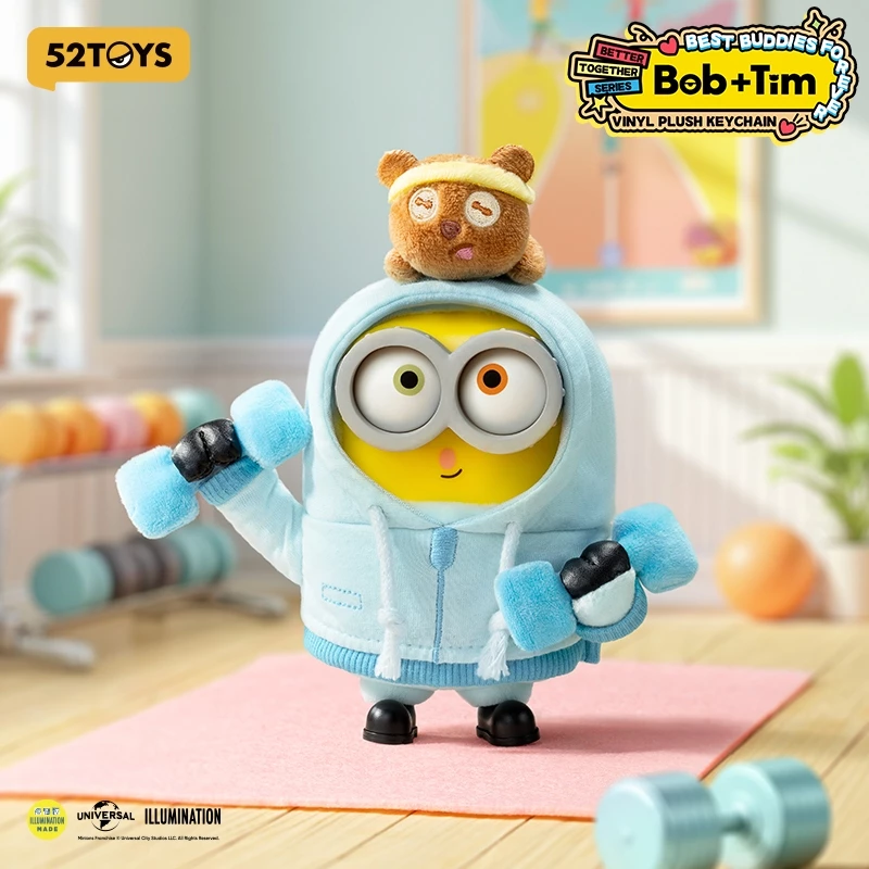 52TOYS Minions Bob & Tim – Buddies Forever Series Vinyl Plush Keychain Blind Box Figure Toy thumbnail 8