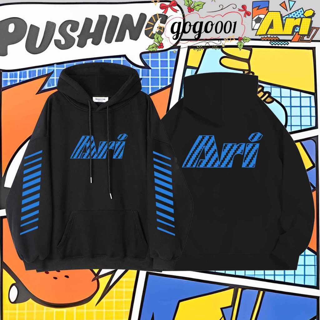 เสื้อกันหนาวเด็ก เสื้อฮู้ด Ari Football Jersey ฮู้ดแขนยาว Cotton Fashion ฮู้ด Graphic Ari Kids Hoodi