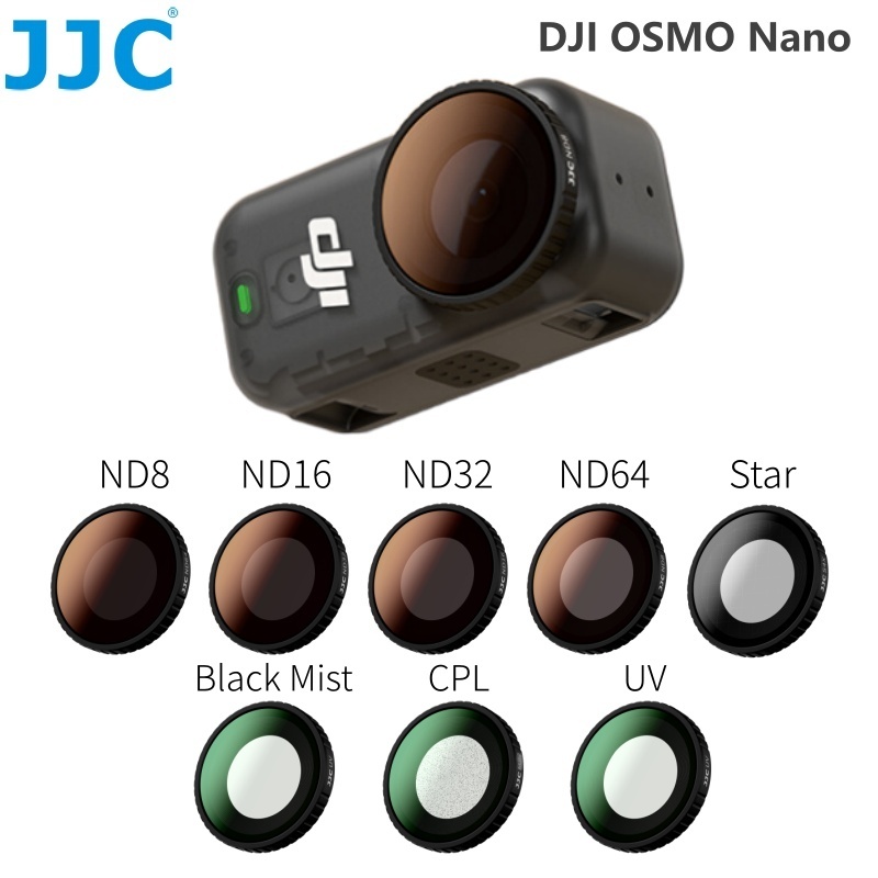 JJC CPL ND Filter สําหรับกล้อง DJI OSMO NANO Camera Black Mist Filter กล้อง ฟิลเตอร์กระจายแสงสีดำความหนาแน่นเป็นกลางของแม่เห