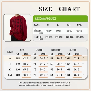 เสื้อแขนยาวผู้ชาย พิมพ์ลาย ทรงหลวม คอกลม ใส่ลําลอง