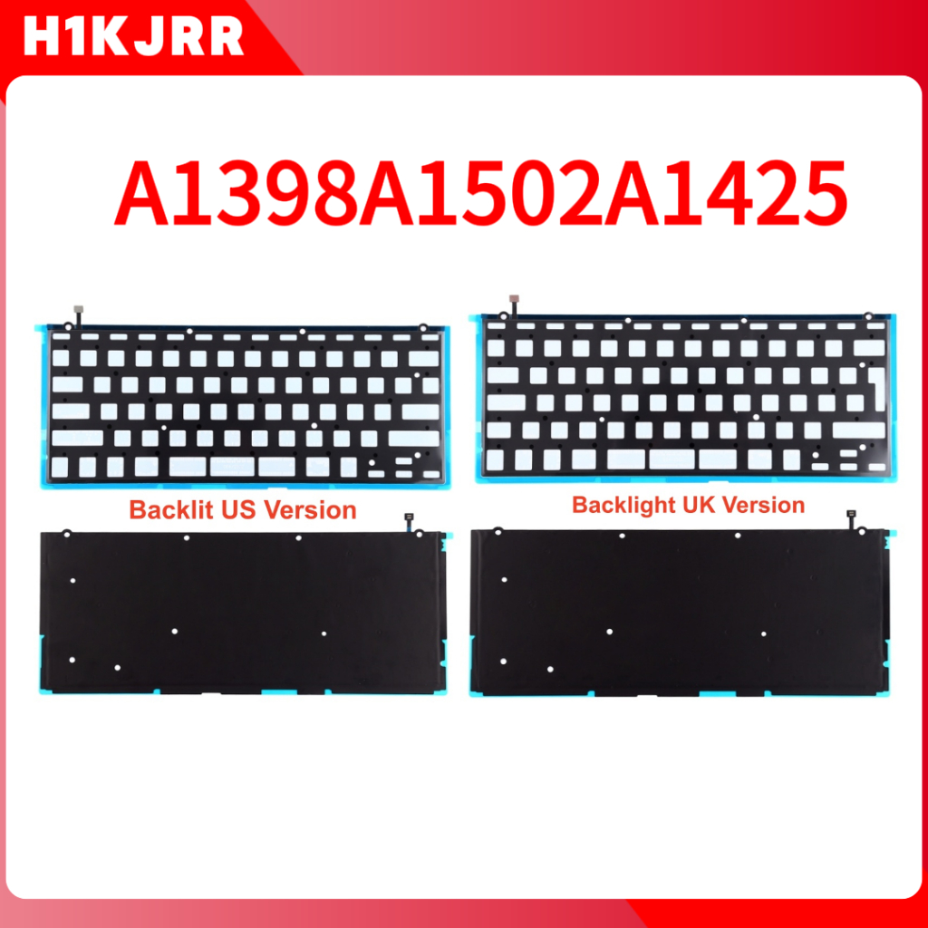 ยี่ห้อใหม่ A1398A1502A1425 US China Travel Keyboard Backlight UK คีย์บอร์ด Backlight คีย์บอร์ด Backl