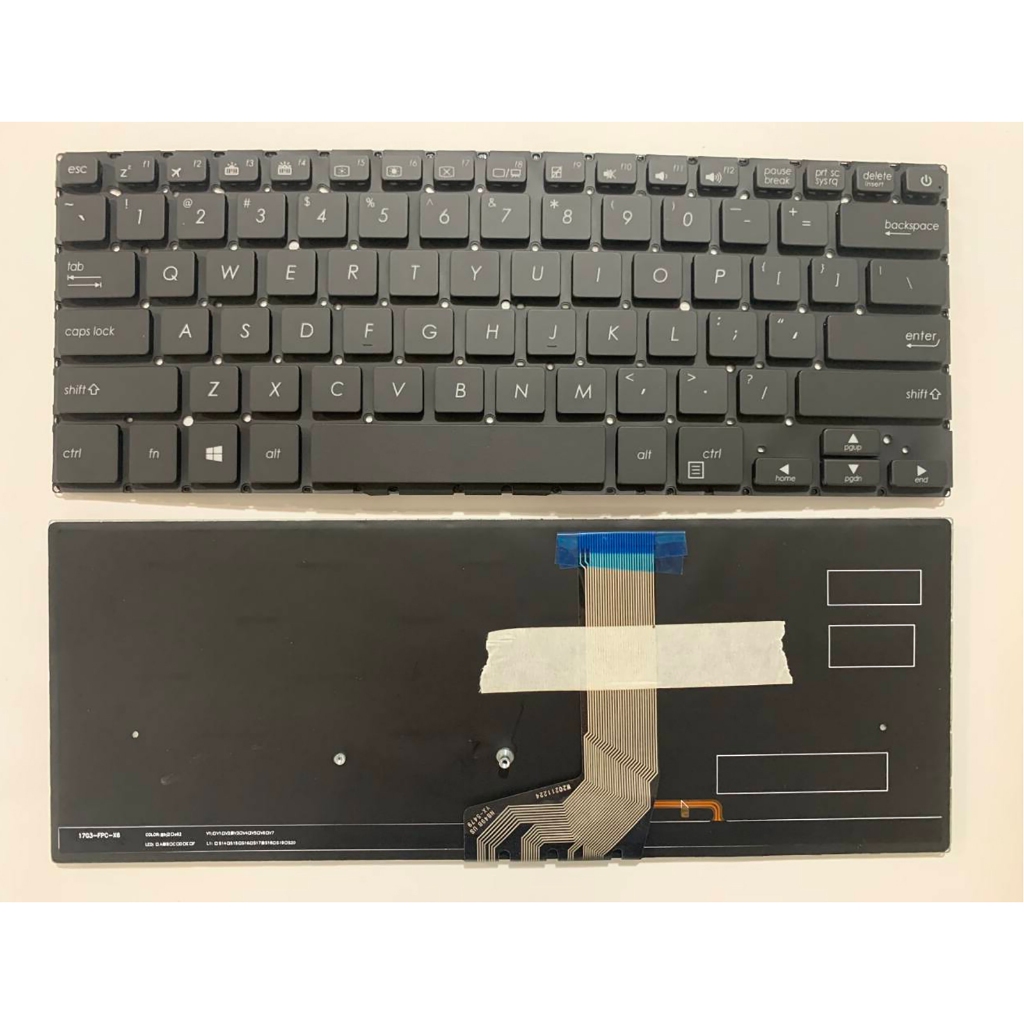 แป้นพิมพ์แล็ปท็อป US รูปแบบสําหรับ ASUS X411 X411U X411UQ X411SC X411UV X411UA X411UN X411UF