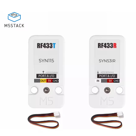 M5Stack RF433T RF เครื่องส่งสัญญาณ RF433R ตัวรับสัญญาณวิทยุไร้สาย 433.92MHz สําหรับ IoT RF การประยุก