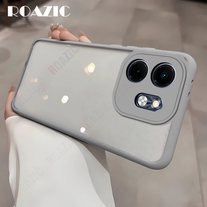 เคสอะคริลิคใสเข้ากันได้สําหรับ infinix Smart 9 9 HD 8 8 Pro Anti Shock Drop ฝาครอบป้องกันขอบนุ่มฮาร์