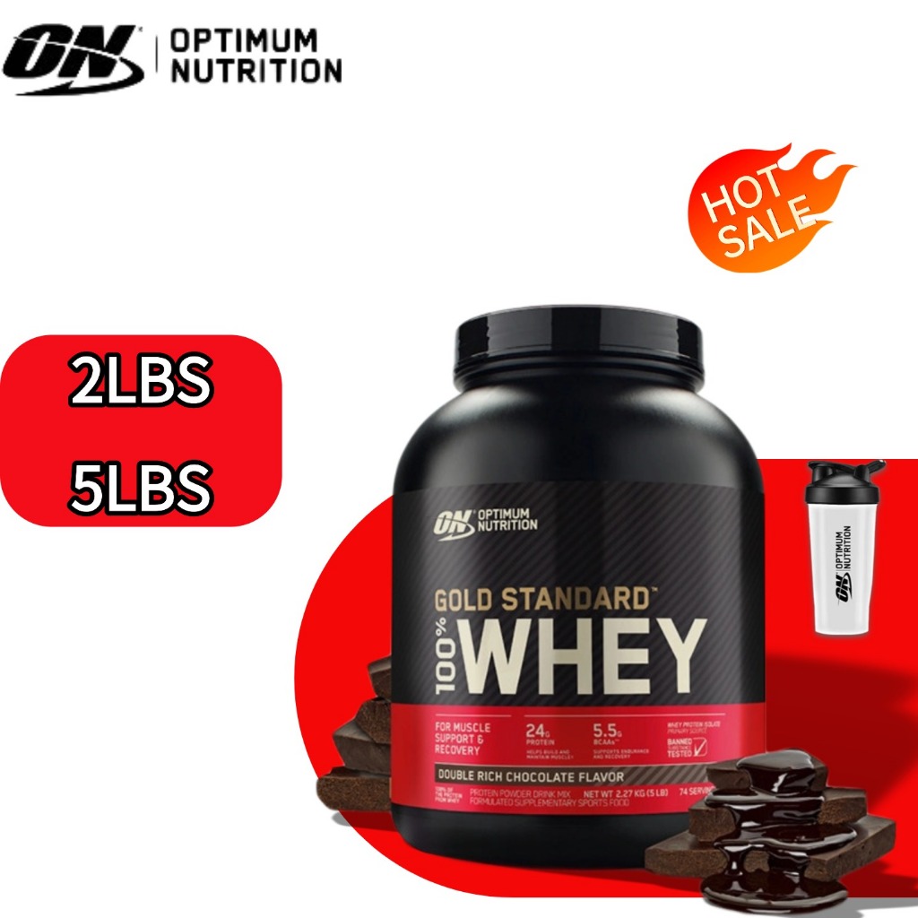 ON Optimum Nutrition Gold Standard 100% Whey Protein 2LBS,ดับเบิ้ลช็อกโกแลตมีรสชาติเข้มข้นขึ้น