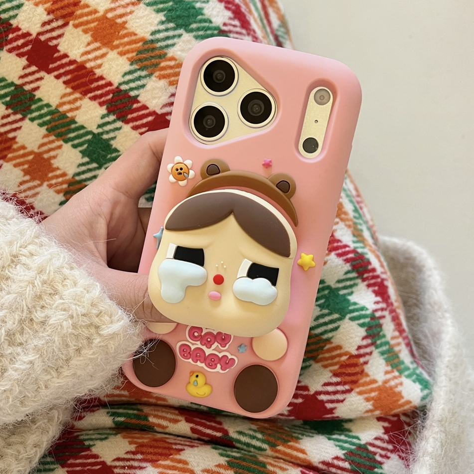 สําหรับIphone Case 17 Pro Max 16 Pro Max 15 Pro Max 14 Pro Max 13 Pro Max 3Dสามมิติการ์ตูนซิลิโคนนุ่มกรณี – โปรปัง