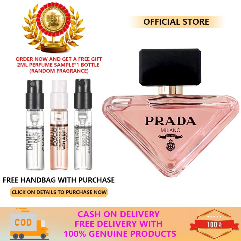 ⚡สปอตวินาที⚡ PRADA Paradoxe Eau de Parfum Women's Perfume 90ml with White Musk & Amber น้ำหอมผู้หญิง