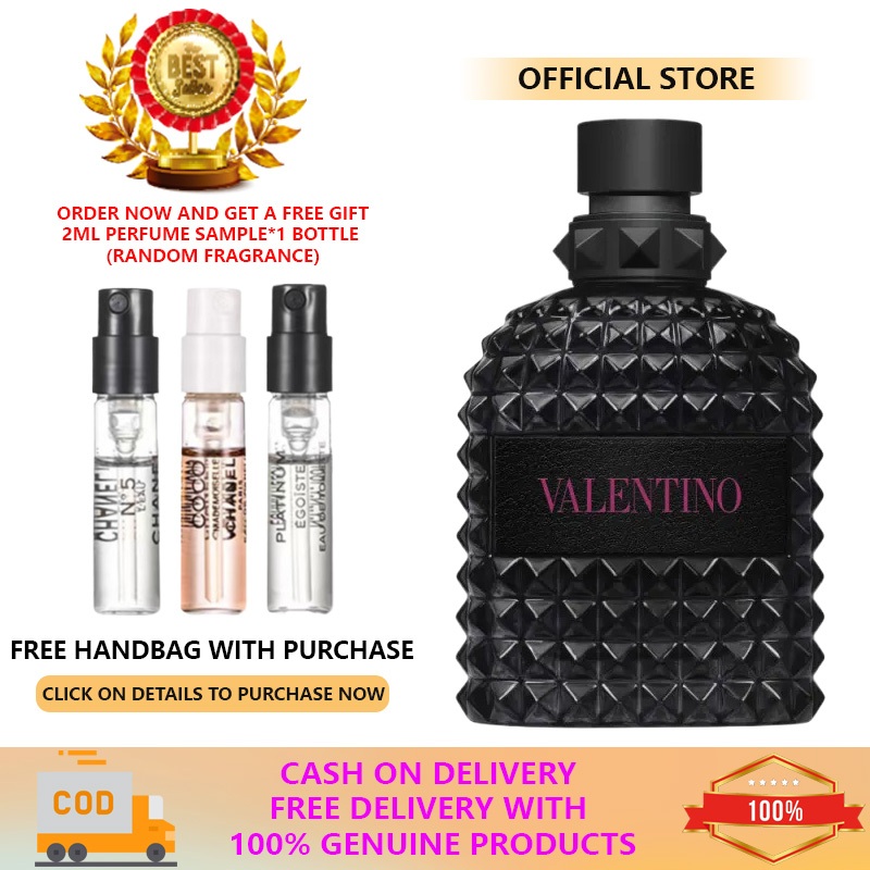 ⚡สปอตวินาที⚡ VALENTINO Uomo Born in Roma Eau de Toilette Unisex Perfume 100ml น้ำหอมUnisex กล่องซีล