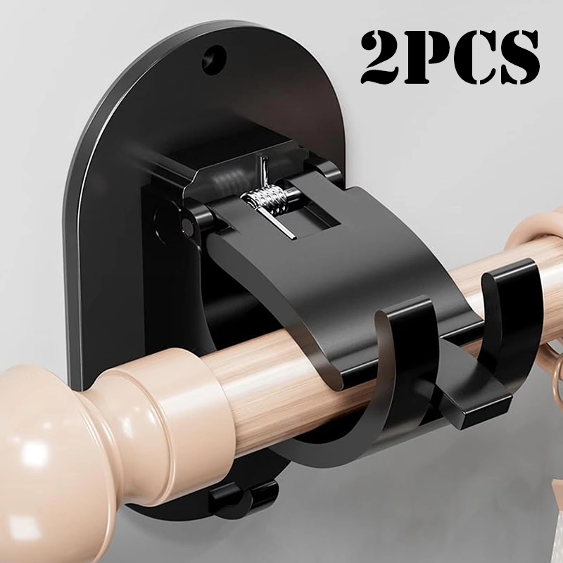 แนะนำ ผ้าม่าน 2ชิ้นผ้าม่านก้านยึดไม่เจาะกาวราวม่านยึดตะขอราวม่านยึดแขวนผ้าม่านติดผนังยึด ราคาพิเศษ มีเก็บเงินปลายทาง