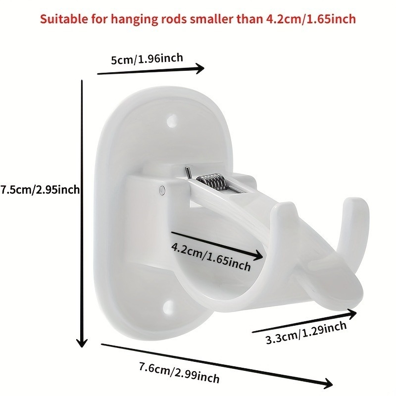 แนะนำ ผ้าม่าน 2ชิ้นผ้าม่านก้านยึดไม่เจาะกาวราวม่านยึดตะขอราวม่านยึดแขวนผ้าม่านติดผนังยึด ราคาพิเศษ มีเก็บเงินปลายทาง