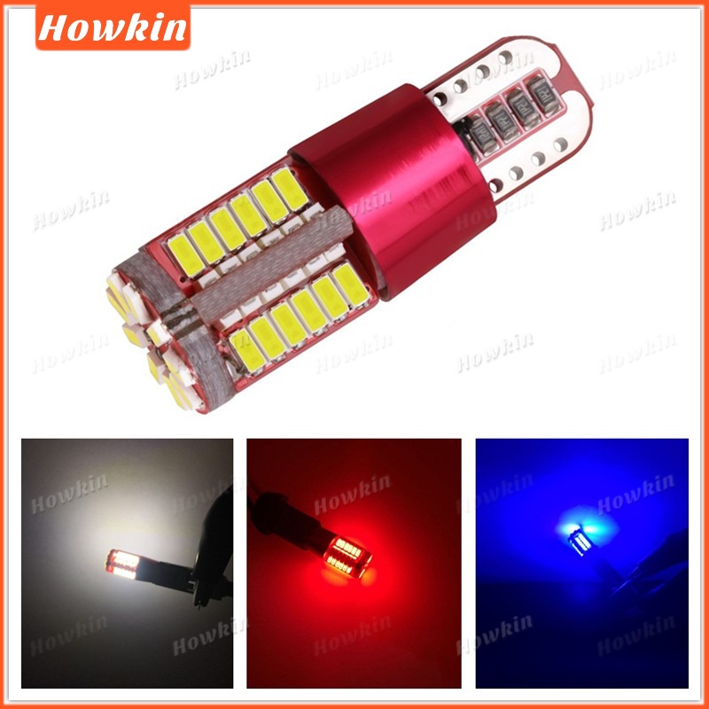 ขาย1PC-T10 168 192 W5W 57 SMD 3014 LED Canbus ไม่มีข้อผิดพลาดรถ Marker Light โคมไฟที่จอดรถ 57smd มอเ