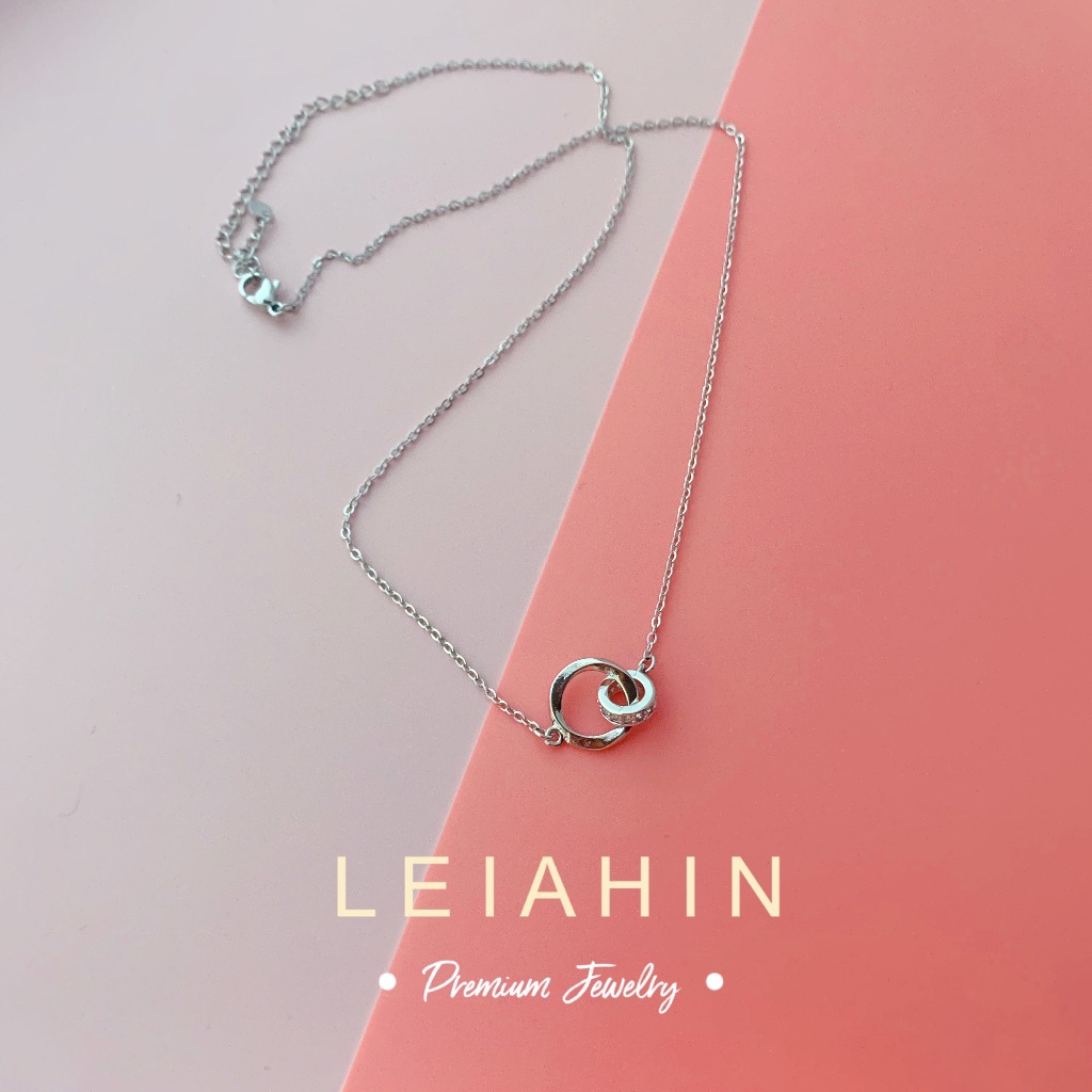 LEIAHIN ภายหลัง สร้อยคอแฟชั่นสําหรับผู้หญิง,จี้เงินสไตล์มินิมอล, สร้อยคอรายวัน, เครื่องประดับเกาหลี