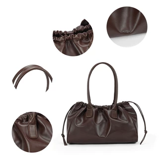COCOTAYA -Bag กระเป๋าถือPU สุภาพสตรียกทรง ความจุมากกระเป๋าถือแบบโท้ต