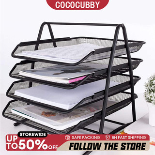 COCOCUBBY Metal File Tray File Holder Organizer Office Supplies Multi-Function Office Document