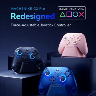 Machenike G3 V2 Series เกมแพดไร้สาย Tri-Mode พร้อมแท่นชาร์จ, ทริกเกอร์เอฟเฟกต์ฮอลล์ | จอยสติ๊กเอฟเฟกต์ห้องโถง | แบตเตอรี่1000มิลลิแอมป์ชั่วโมง1000เฮิร์ตซ์เกมคอนโทรลเลอร์สําหรับโทรศัพท์พีซีสวิทช์