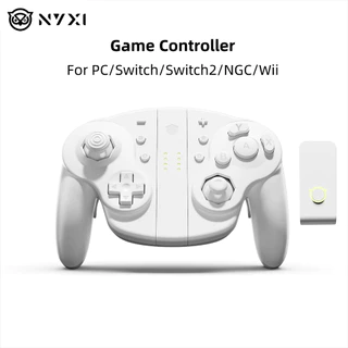 NYXI Wizard 2 คอนโทรลเลอร์เกมไร้สายเหมาะสําหรับ Nintendo Switch GameCube PC Wii