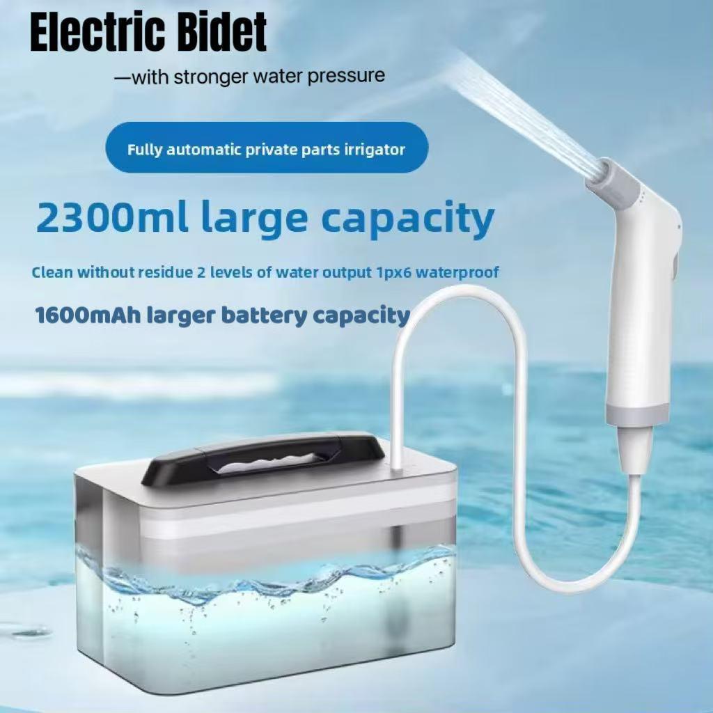 Travel Bidet แบบพกพาไฟฟ้า Bidet ชาร์จ Shataf Hand Bidet Butt Sprayer สําหรับสุขอนามัยส่วนบุคคลทําควา