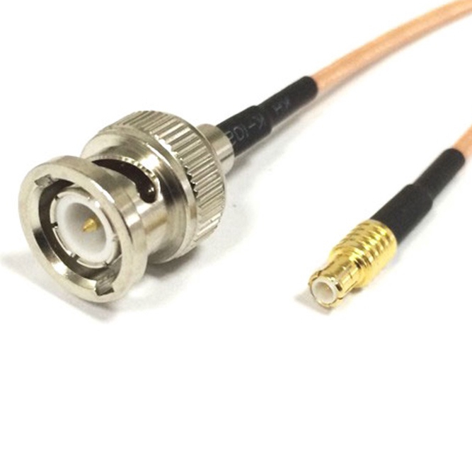 ใหม่ BNC ชายปลั๊กสวิทช์ MCX ชายตรงสาย pigtail RG316 15 ซม