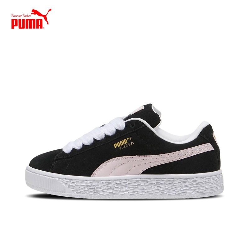 Pm SUEDE XLChunky Oversize Retro Puffy Shoes สีดํา | สีชมพู