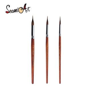 SeamiArt 1 ชิ้นฝังแปรงซับยาวคลาสสิกไนลอนสีน้ํา Outlining แปร…
