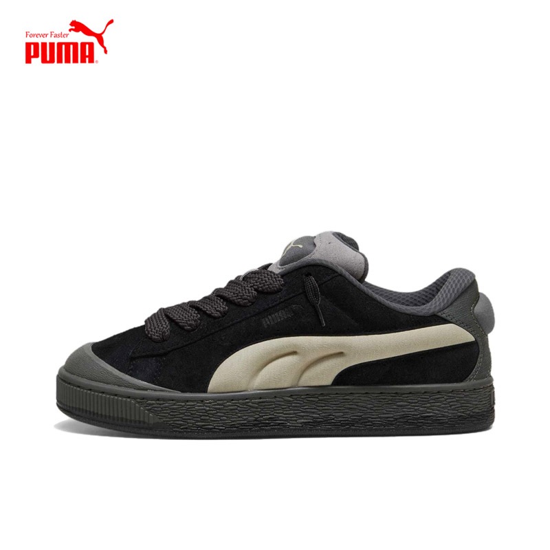 Pm SUEDE XLChunky Oversize Retro Puffy Shoes สีเทา | สีดํา